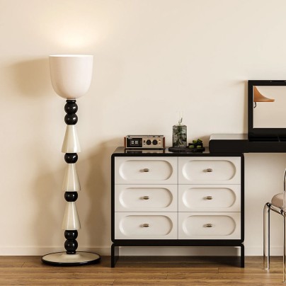 Light luxury modern Roman column floor lamp