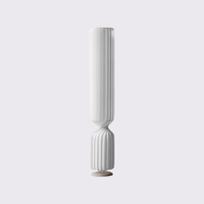 Nordic pleated cylindrical vertical LED floor lamp