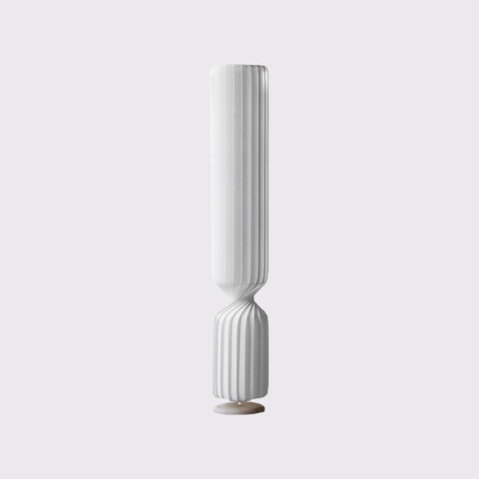 Nordic pleated cylindrical vertical LED floor lamp