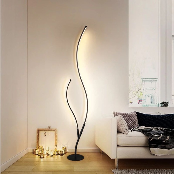 Modern tree-shaped decorative LED floor lamp
