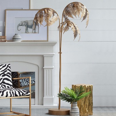 Luxury palm tree decorative LED floor lamp