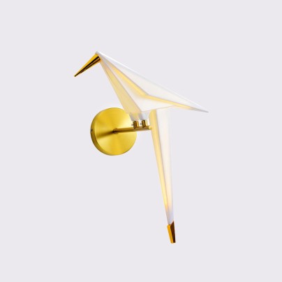 Nordic origami bird decorative wall lamp