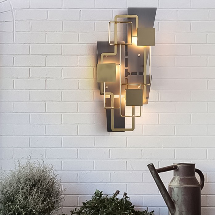 Artistic metal decorative LED wall light