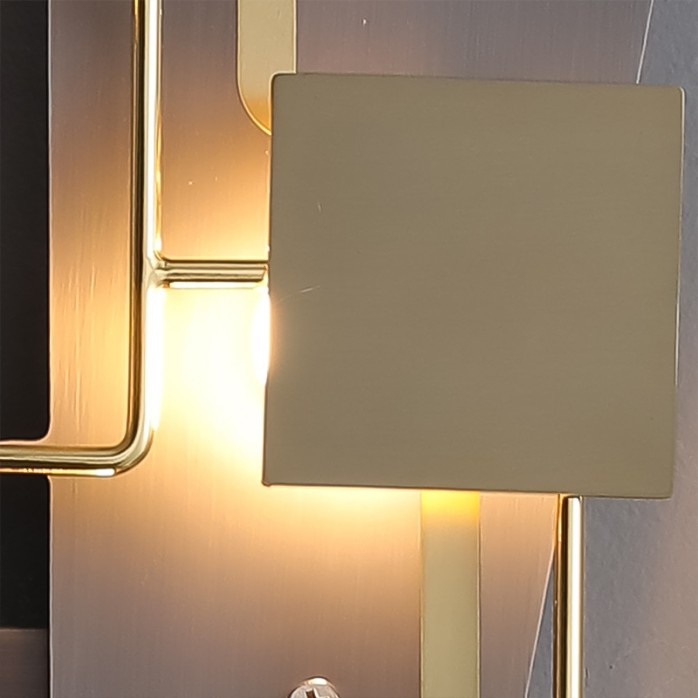 Artistic metal decorative LED wall light