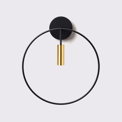 Modern metal ring decorative wall lamp
