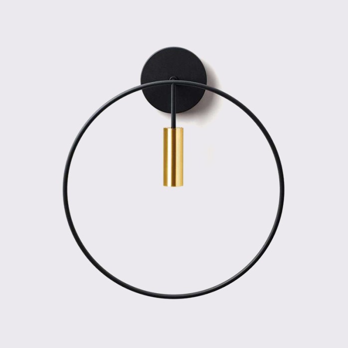 Modern metal ring decorative wall lamp