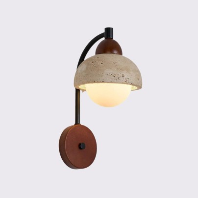 Retro style cave stone LED wall light