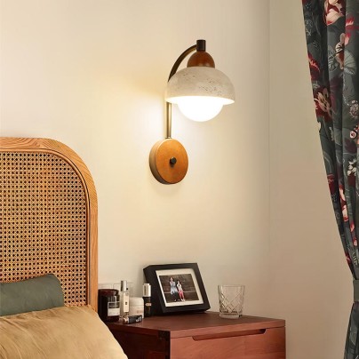 Retro style cave stone LED wall light