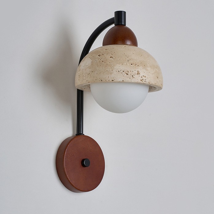 Retro style cave stone LED wall light