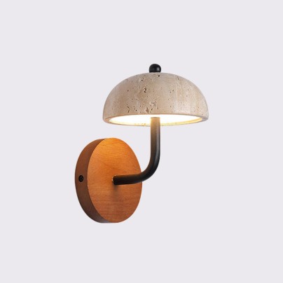 Vintage yellow travertine decorative wall lamp