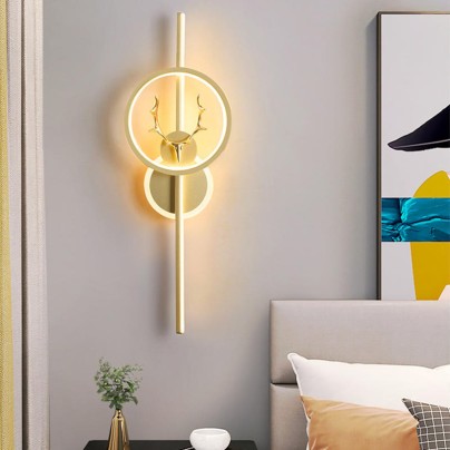 Creative personality simple antler decorative wall lamp