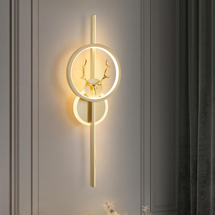 Creative personality simple antler decorative wall lamp