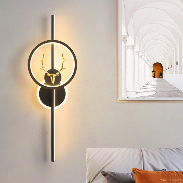 Creative personality simple antler decorative wall lamp