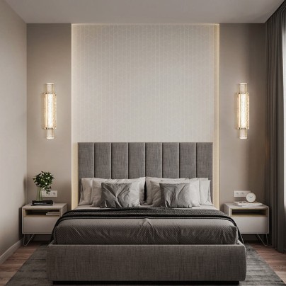 Light luxury crystal glass LED wall lamp