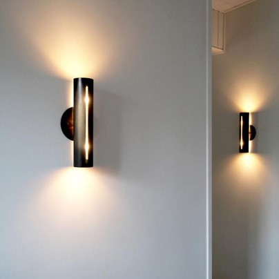 Vintage wrought iron durable LED wall lamp
