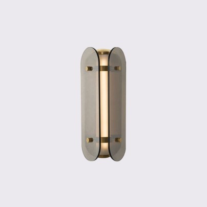 High-end simple metal glass LED wall lamp