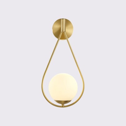 Nordic creative water drop shaped LED wall lamp
