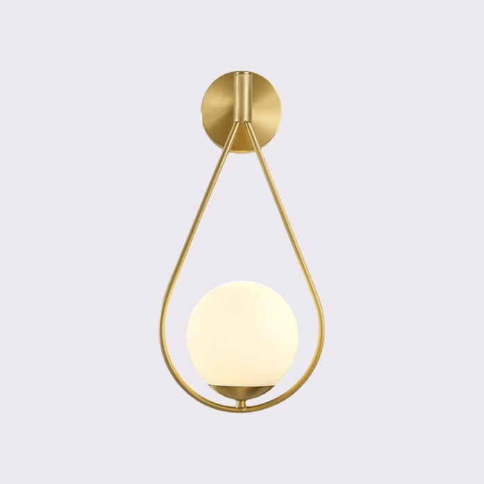 Nordic creative water drop shaped LED wall lamp