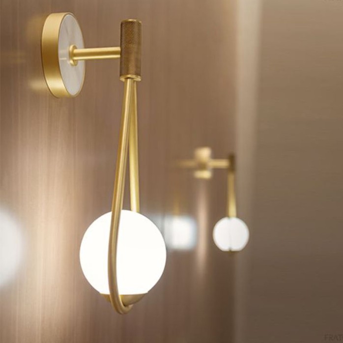 Nordic creative water drop shaped LED wall lamp