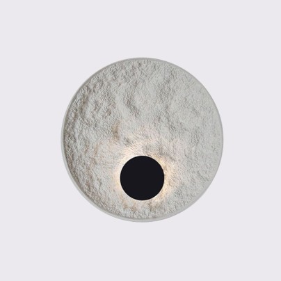 Minimalist resin disc LED wall lamp