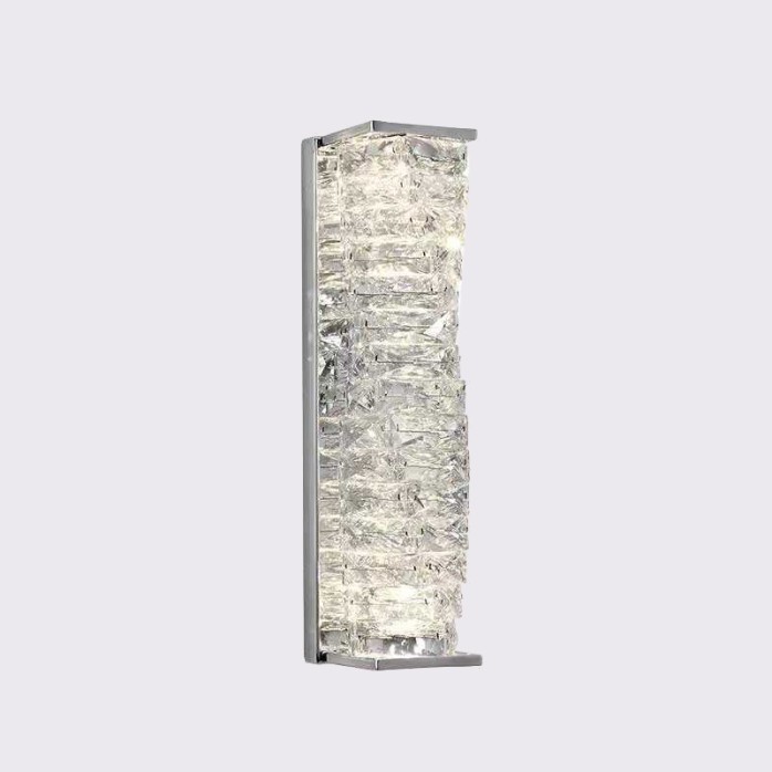 Luxury crystal lampshade LED wall lamp