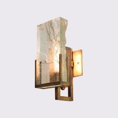 Luxury Ice crystal wrought iron LED wall lamp