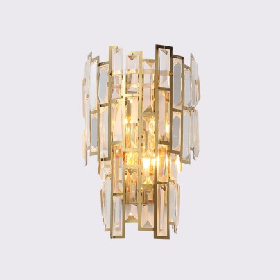 Luxury fancy crystal decoration LED wall lamp