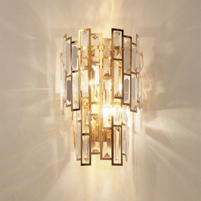 Luxury fancy crystal decoration LED wall lamp
