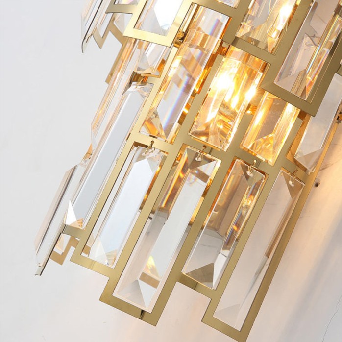 Luxury fancy crystal decoration LED wall lamp