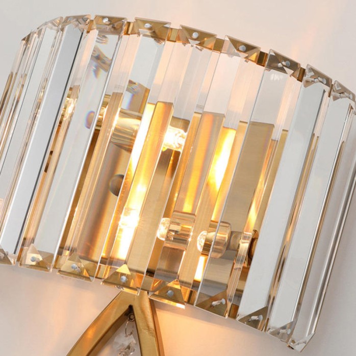 Modern crystal decorative LED wall lamp