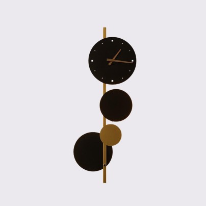 New indoor round clock LED wall lamp