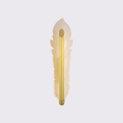 Creative acrylic feather decorative LED wall lamp