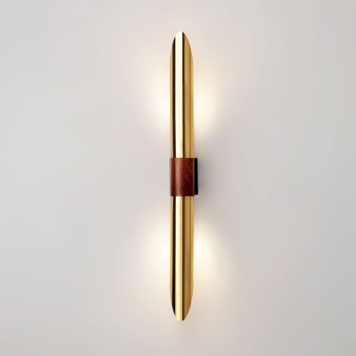 Wrought iron lampshade decoration LED wall lamp