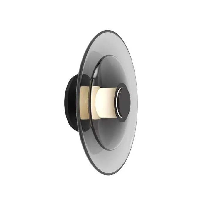 Simple round decorative glass LED wall lamp